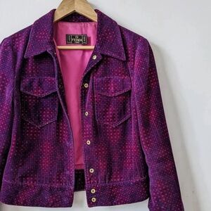 Vintage Fendi Velvet Purple/ Pink Jacket